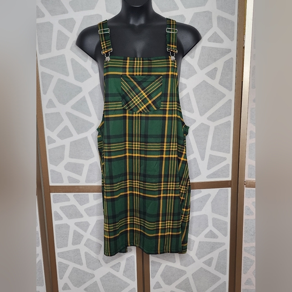 Jolie & Joy by FCT Plaid Jumper Dress | Size 2X - Picture 1 of 9